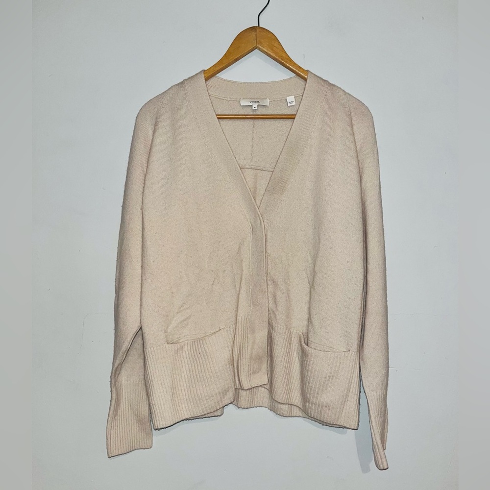 VINCE Wool Cashmere Cardigan Sweater Sz M